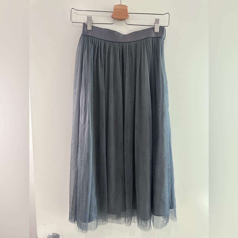 Reiss Charcoal A-Line Skirt